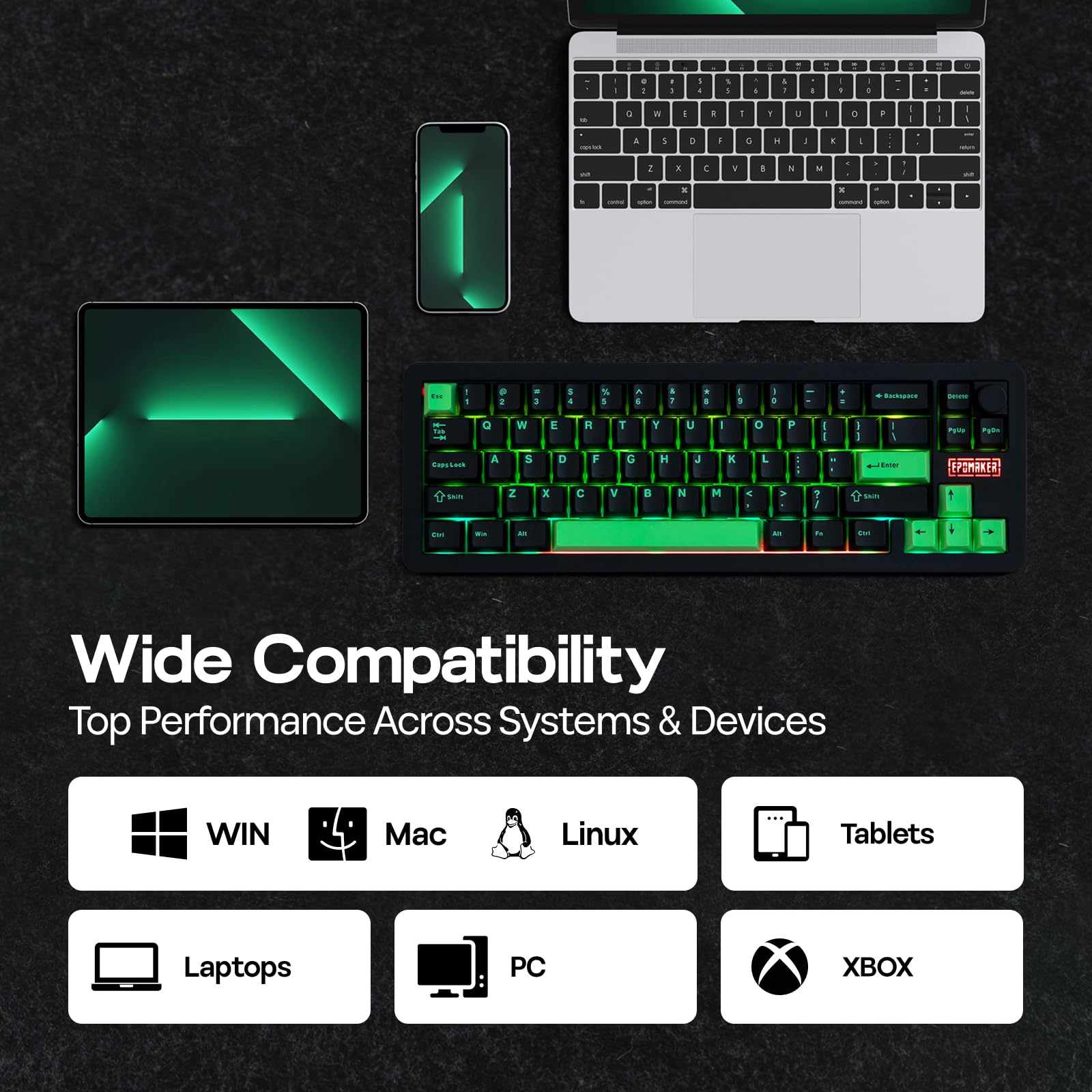 Amazon.in: Buy EPOMAKER Galaxy68 QMK/VIA Wireless Mechanical